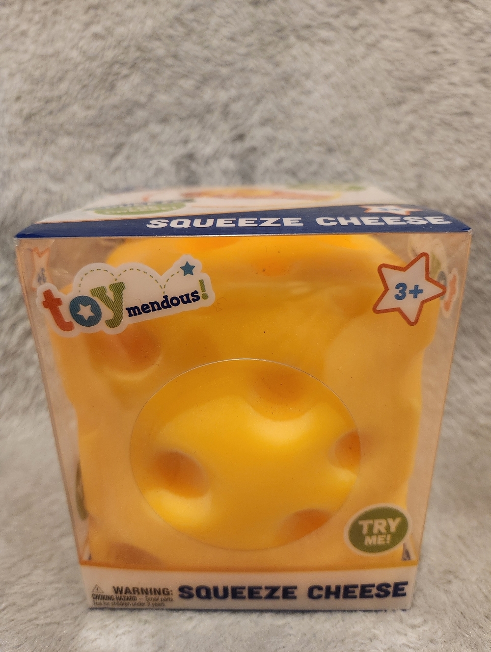 Toymendous VIRAL Squeeze CHEESE Squishy FIRM Sensory Squishy Toy